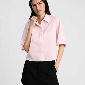 Express Light Pink Button-Down Shirt